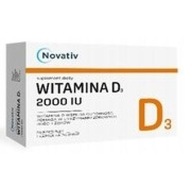 NOVATIV WITAMINA D3 2000 IU 60 KAPSUŁEK ODPORNOŚĆ,ZDROWE KOŚCI