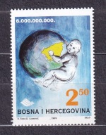 BOŚNIA ** Narodziny 6 mld mieszkańca ziemi Mi 184