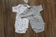 body krótki rękaw 62 68 NOWE 2-pak