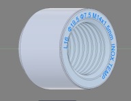 FISCHER TULEJA GWINTOWANA T3 M14X1,5 do wspawania nierdzewna/stal/aluminium