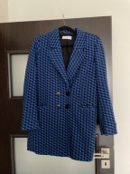 RESERVED marynarka surdut w pepitkę modrak 40