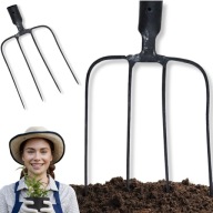 WIDŁY DO OBORNIKA AMERYKAŃSKIE OGRODOWE GOSPODARCZE 4-ZĘBNE BEZ TRZONKA