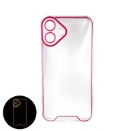 Etui fluorescencyjne świecące w ciemności do iPhone 16 RÓŻOWE