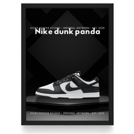 Plakat Nike Dunk "Panda"/Black Stage/ (Czarna/Biała Ramka)