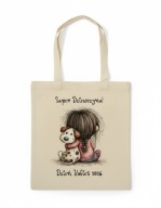 Torba shopperka ekologiczna, dla dziewczynki Dzień Kobiet w szkole
