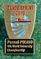 ODZNAKA 4 ŚWIATOWE MISTRZOSTWA UNIWESYTECKIE - KAJAKOWY SPRINT -POZNAŃ 2010