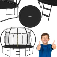 DUŻA TRAMPOLINA DLA DZIECI OGRODOWA DLA DOROSŁYCH BEZPIECZNA 366CM 12FT