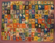 ETYKIETY ZAPAŁCZANE - POLSKA, ZESTAW 150 SZTUKI, KAŻDA INNA, RZADKIE (18)