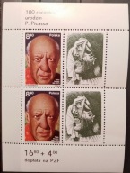 Polska Fischer blok 114** 100. rocznica urodzin Pabla Picassa 1981r nr 84 !