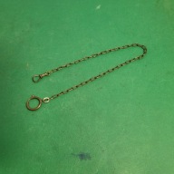 pozłacana zabytkowa dewizka do zeg.kieszonki -32cm