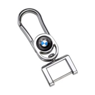 Brelok breloczek samochodowy BMW do kluczy (srebrny) metalowy