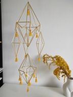 Ręcznie Robiony ze słomy Pająk Ludowy ozdoba świąteczna do zawieszenia