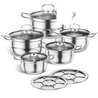 Zestaw garnków Mihoho stal nierdzewna 5 el.