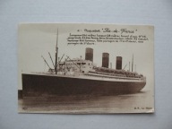 STATEK PASAŻERSKI SS ILE DE FRANCE przedwojenna