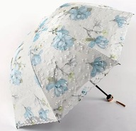 PARASOL NA DESZCZ koronka ANIME koronkowa PORĘCZNA KWIATY KWIATUSZKI RETRO