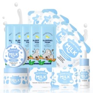 Zestaw do pielęgnacji twarzy MILK Clean Girl Skincare 14szt serum,krem