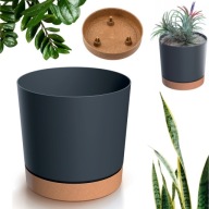 DONICZKA DONICA OSŁONA ANTRACYT OKRĄGŁA Z PODSTAWKĄ PLASTIKOWA SZER.18cm