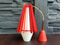 LAMPA WISZĄCA METALOWA LATA 60/70TE SZKLANY KLOSZ STYL DESIGN VINTAGE RETRO