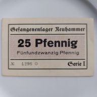 Waluta obozowa 25 Pfennig Świętoszów - Neuhammer