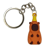 Brelok KAPIBARA Capybara SŁODKA Zawieszka DO KLUCZY Prezent Brązowa Żółta