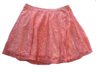*H&M* SPÓDNICA KORONKA RÓŻ ZIP JAPAN STYLE 40