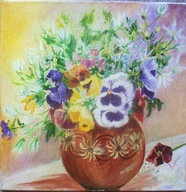 Bratki w wazonie - W.Kowal