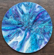 Eteryczne przebudzenie, abstrakcja, farby akrylowe, aukcja charytatywna