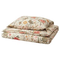 NÄSSELKLOCKA IKEA Poszwa na kołdrę i 2 poszewki, jasny wielobarwny150x200