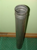 Rura stalowa kominowa L=1000 mm fi=120 mm (122 mm)