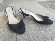 LAURA CAMINO nr 40 eleganckie luksusowe sandały na szpilce skóra jak nowe