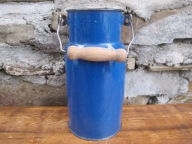 Stara Emaliowana kanka na mleko_2 L_OLKUSZ PRL