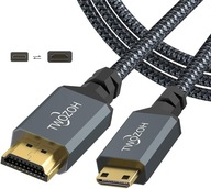 Kabel TWOZOH micro HDMI do HDMI 2.0 4K GoPro 2m