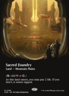 Karta Magic: The Gathering Sacred Foundry *Borderless* EOE