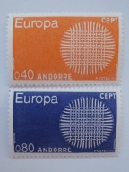 Andora francuska - Europa CEPT 1970 - Mi.222-23 **