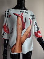 WŁOSKI SWETER bluzka 36/38