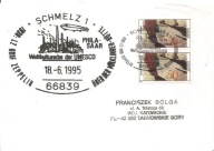 GRAF ZEPPELIN -koperta stemple -1995 rok obieg do TARNOWSKIE GÓRY