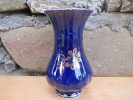 Stary Piękny Porcelanowy KOBALTOWY Wazonik_VINTAGE
