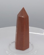 36g Kolekconerski kryształ piasek pustyni obelisk stojący stożek 63mm