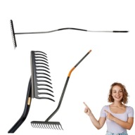 GRABIE METALOWE DO TRAWY LIŚCI DO OGRODU TRZON GIĘTY PRO METAL 1 X 100CM