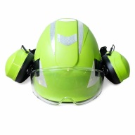 Kask Ochronny Safeyear z Przyłbicą i Nausznikami do Kosy Pilarki