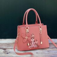 Torebka pudrowy róż