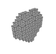 fromcubes - puzzle 3D do składania "złamana biel" 600 elementów