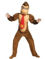 Kostium Donkey Kong Costume / Super Mario / Strój Karnawałowy / M 7-8 lat