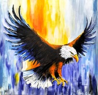 Obraz na płótnie " Orzeł " Autor: Grzegorz Zalewski