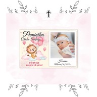 PREZENT NA CHRZEST ŚWIĘTY dla gości MAGNES PAMIĄTKOWY ZE ZDJĘCIEM upominek