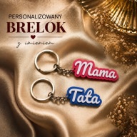 Personalizowany brelok z imieniem|Twój napis|6 kolorów|Prezent/Plecak/Klucz