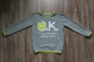 bluzka długi rękaw 98 104 kiwi limonka jesień