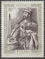 POLSKA - POCZET KRÓLÓW - MIESZKO I - 1986 - CZYSTY **