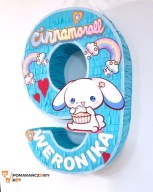 Piniata numer 9(dowolny) /Cinnamoroll spersonalizowana. XXL.Konfetti gratis