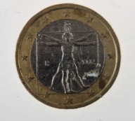 1 euro 2002 Włochy stan obiegowy